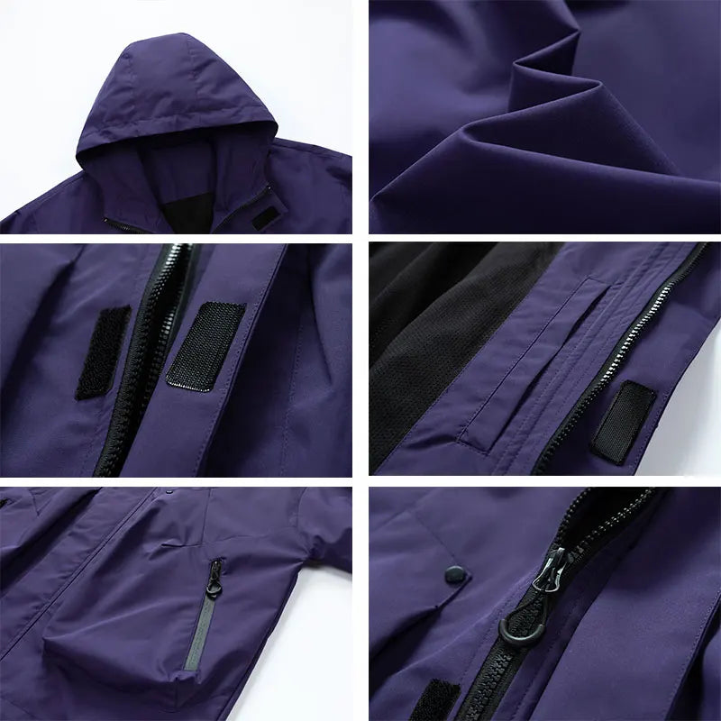 Spring Autumn Casual Jacket Fashion Hiking Men Jackets Men Outdoor Waterproof Windproof Camping Running Hooded Windbreaker Coats