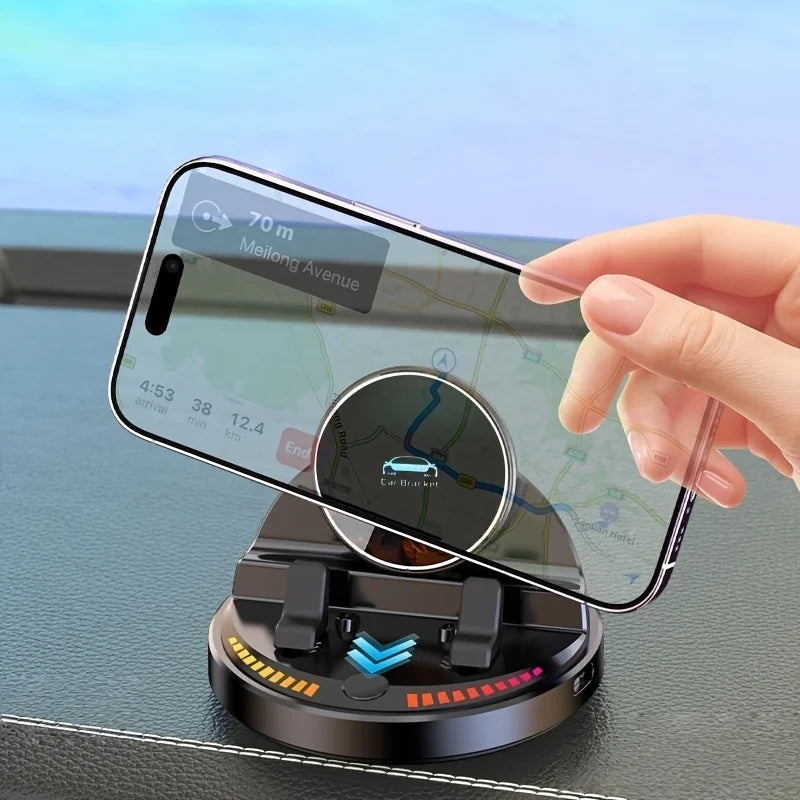 Car Phone Holder Wireless Charging Dashboard Auto Phone Support 360 Degree Rotatable for Home Office Desk Phone Holder