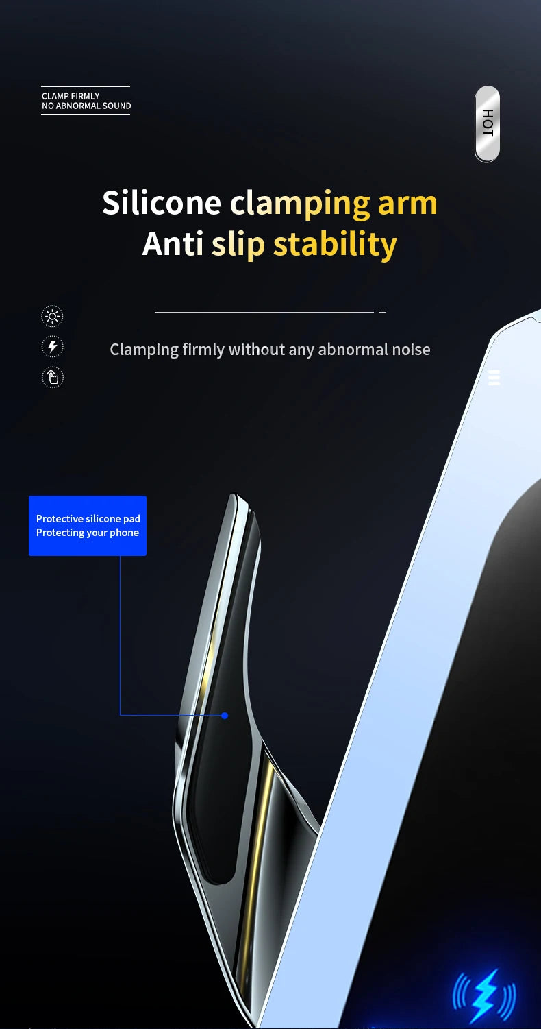 Car Phone Holder For Honda Accord MK10 MK10.5 2018 2019 2020-2022 Mobile Phone Mounts Car Wireless Charging Special Fixed Base