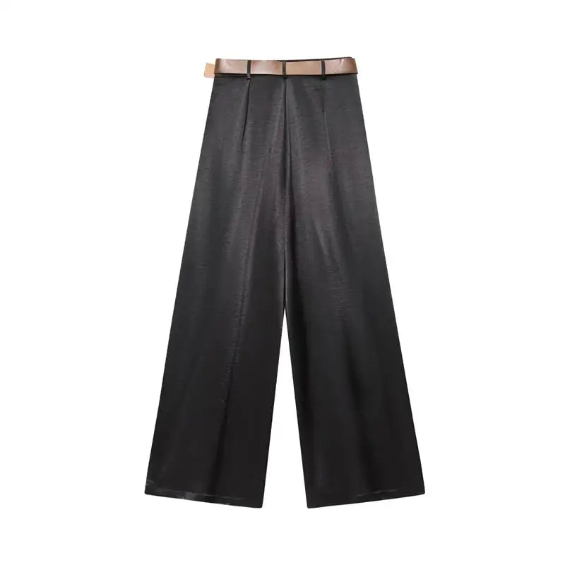 Women's 2025 New Summer Pants Fashion Slim Street Women's High Waist Wide-Leg Pantss Chic Youth Elegant Summer Travel Pants