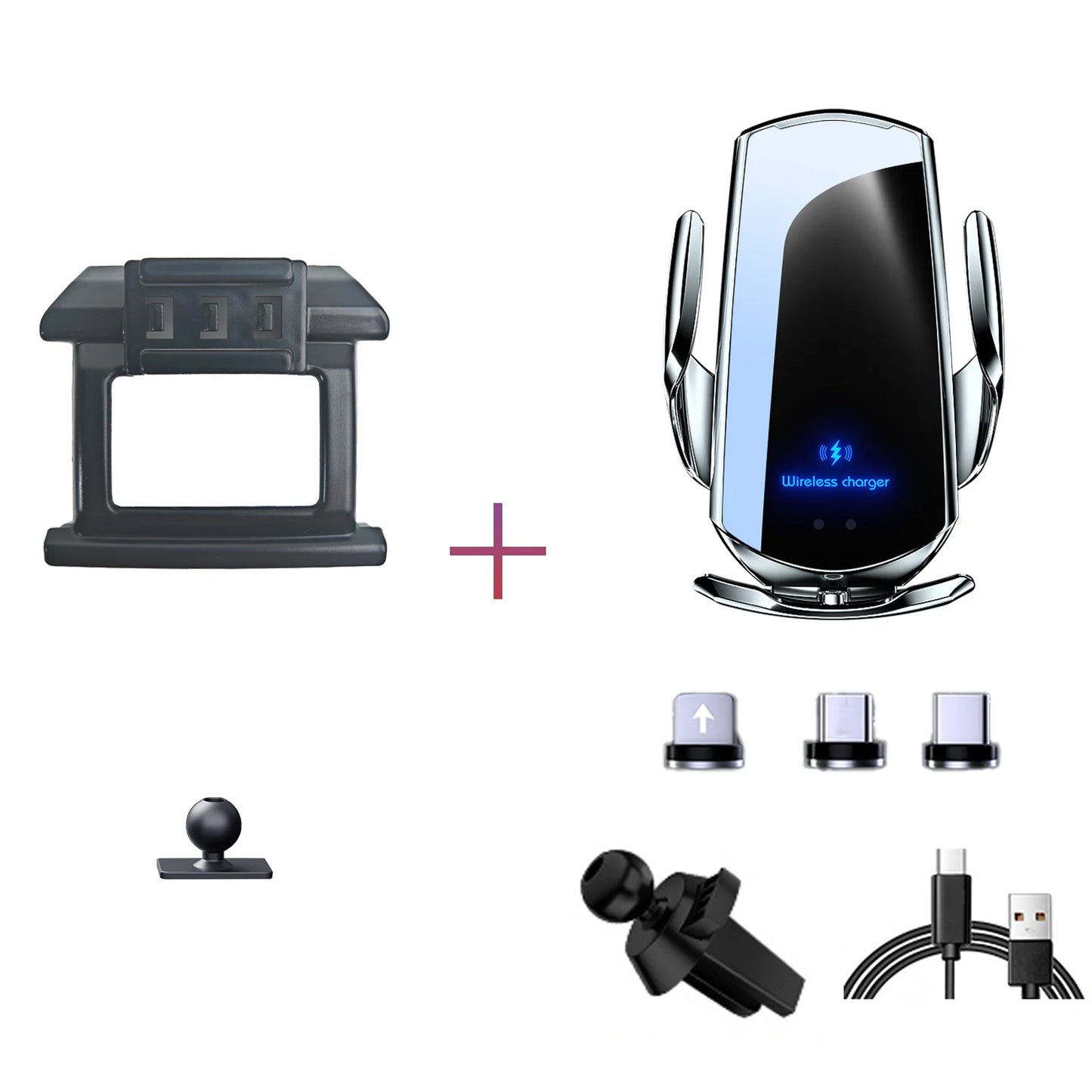 Car Phone Holder For Honda Accord MK10 MK10.5 2018 2019 2020-2022 Mobile Phone Mounts Car Wireless Charging Special Fixed Base