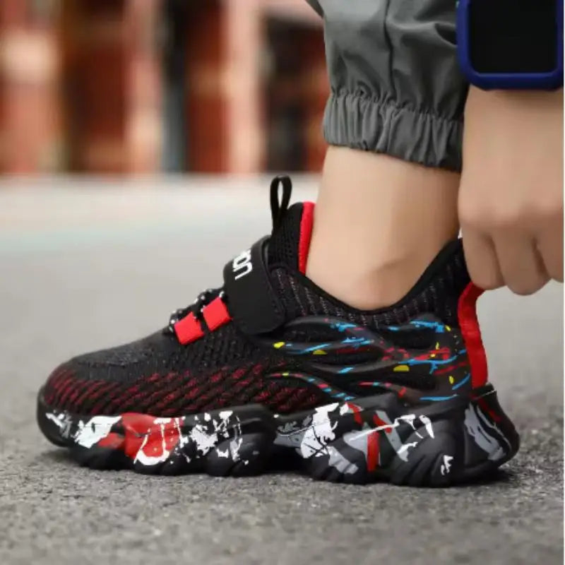 Children's Shoes Girl Boy Outdoors Running Shoes Non-slip Kids Mesh Tennis School Casual Fashion For Students
