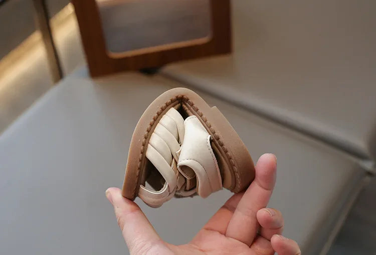 Kids Sandals 2025 Summer Sandals for Boy Fashion Children Cut-Outs Beach Shoes Braided Style Causal Walking Flat Sandals