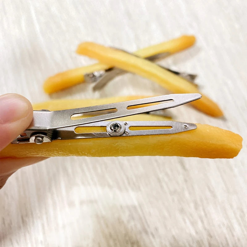 Simulated French Fries Small Hair Clips For Girls Metal Clip Hairpins Barrettes Imitation Food Hair Decor Jewelry For Women Gift