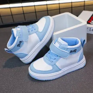 Children's Sports Shoes Spring Autumn New Boys Girls Sneakers Classics High Top Soft Breatheable Fashion Kids Basketball Shoes