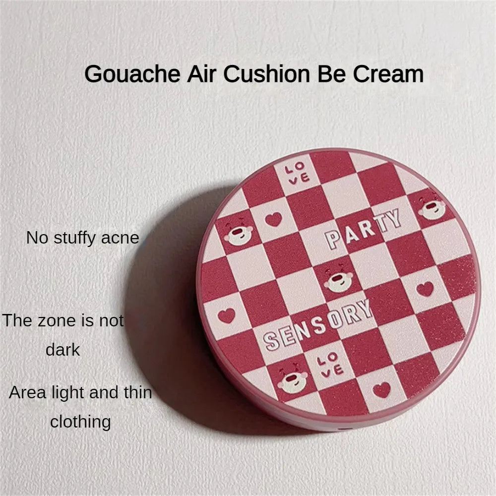 Natural BB Cream Sensory Party Bang Gouache Air Cushion Makeup Waterproof Long Lasting Clear Skin BB Cream Cosmetics