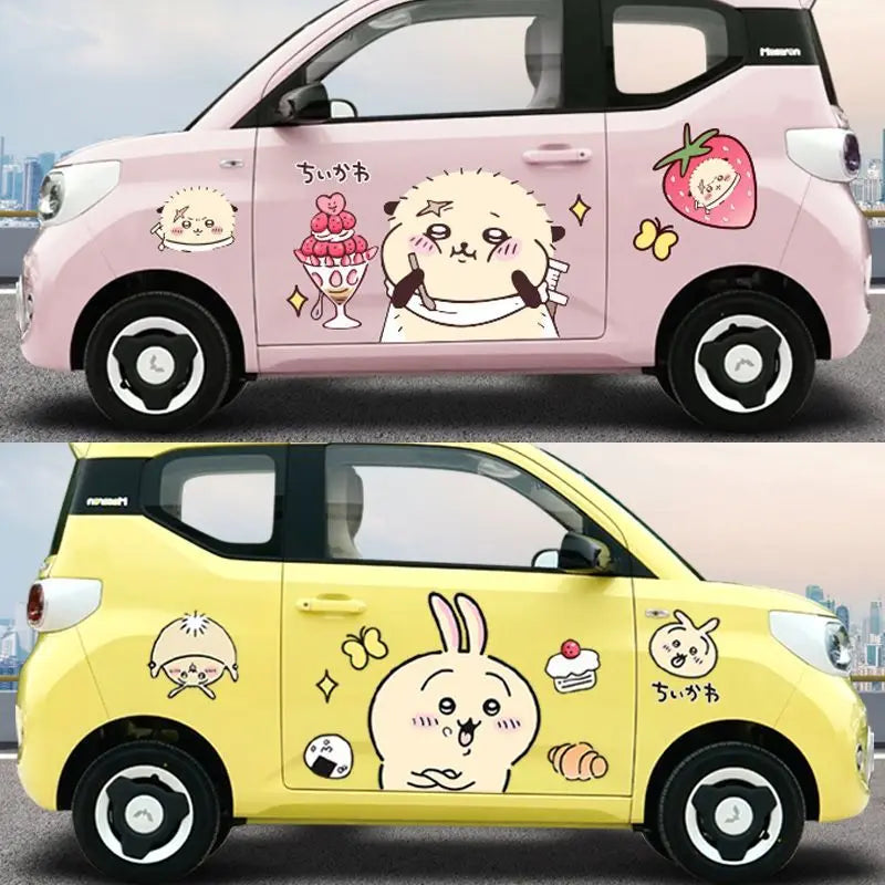 Stickers Car Accessories Decorate Hachi ware Usagi Car Accessories Gift