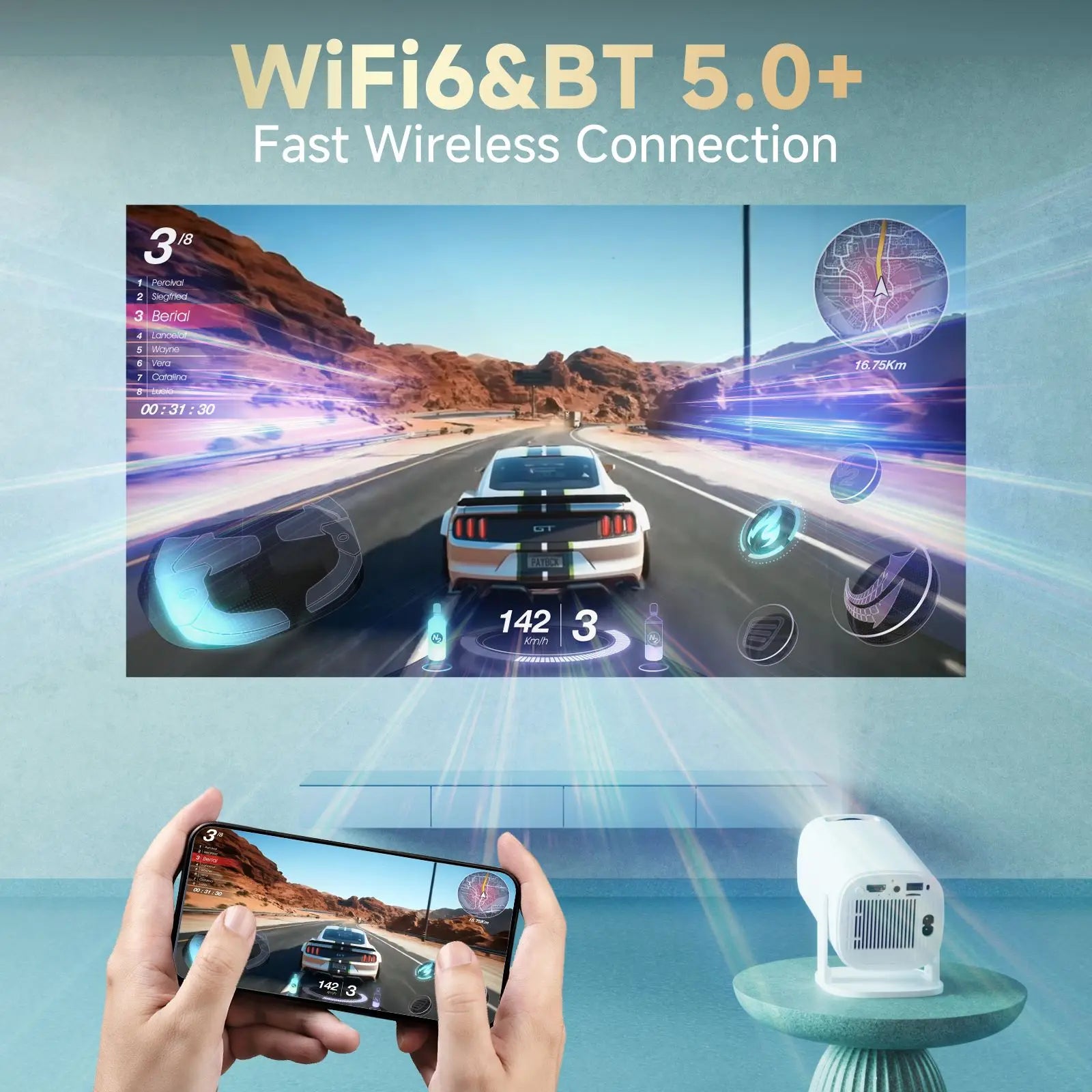 P30 PRO Smart Mini Projector Home Theater Outdoor Portable Projector