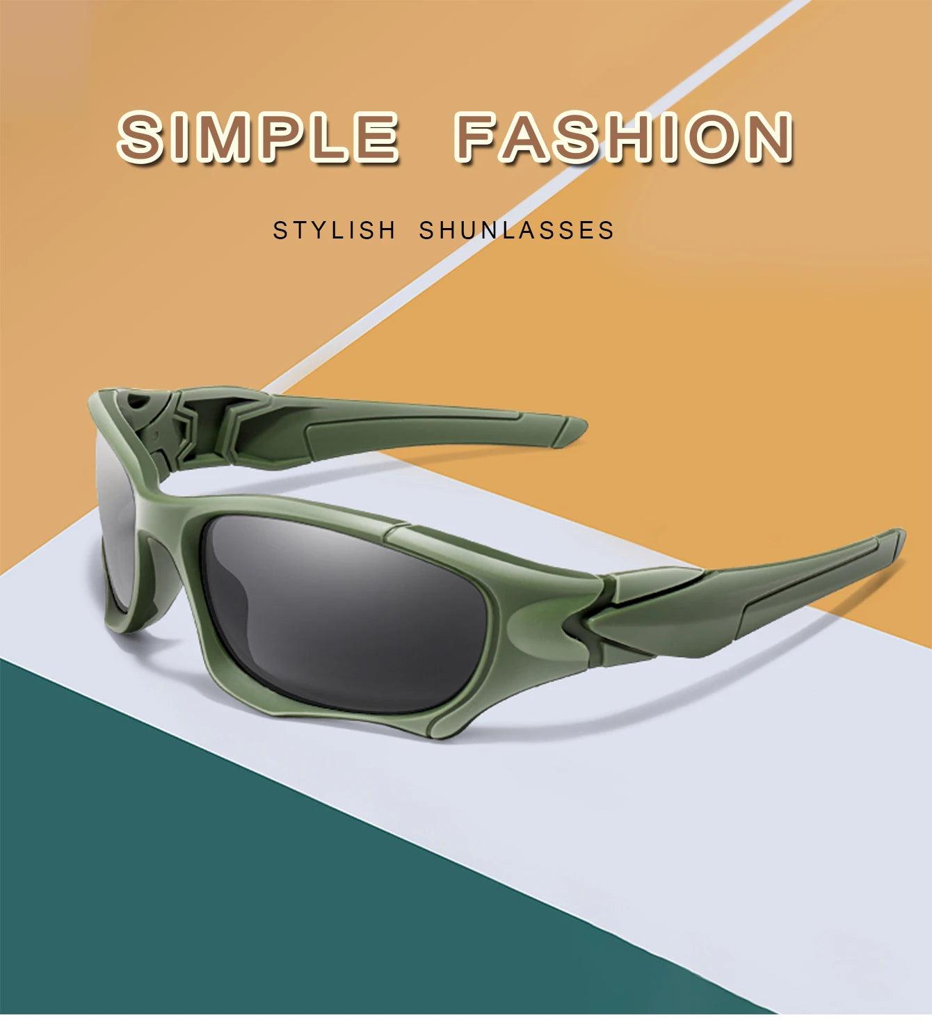 Polarized Fishing Sunglasses for Men Women Classic Camouflage Shades with UV Protection for Outdoor Driving Cycling Hiking