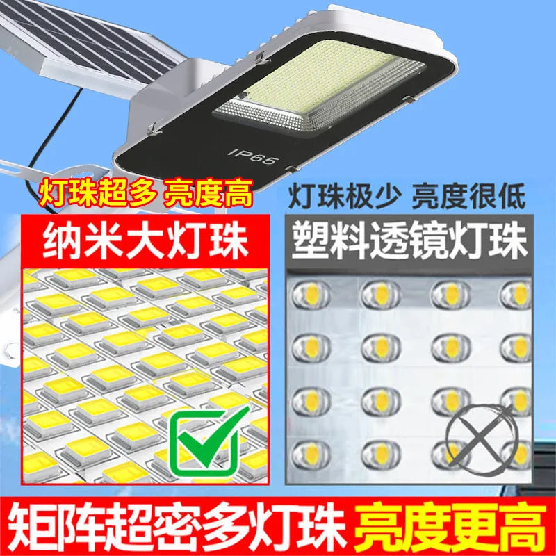 Solar Street Light Outdoor Solar Street Light Garden Sunlight House Remote Control IP67 Waterproof Wall Lamp Solar Street Light