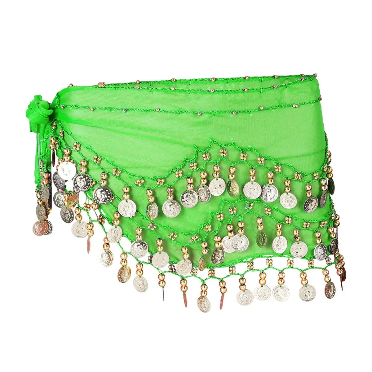 Fringe Dress Chiffon Dresses for Women Dance Hip Skirt Scarf Belly White Women's