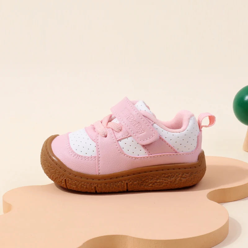 Baby Shoes High Quality Toddler 1-5 Years Rubber Sole Anti-slip Soft PU for Boys and Girls Spring and Autum Style Ooydoor BM06