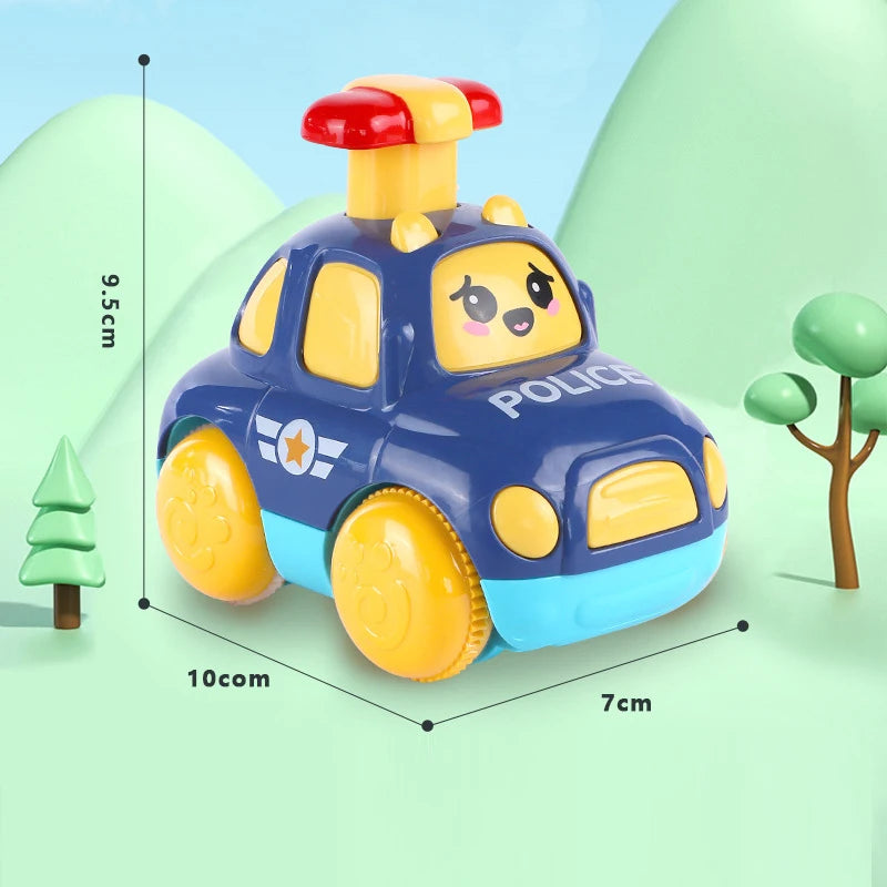 Children Toys Cars Toys for Boys 1 2 3 Ages Cartoon Inertia Press and Go Cars Toys for Kids Pull Back Fire Engine Toy Baby Gifts