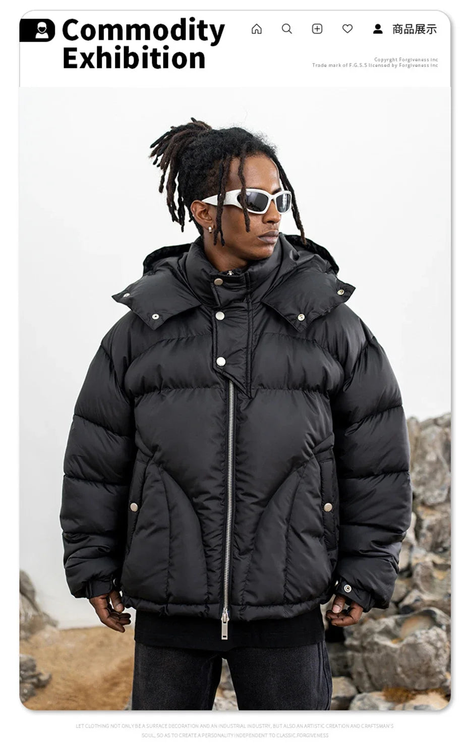 Winter Men Jackets Thicken Warm Parkas Coats Streetwear Harajuku Hip Hop Oversized Jackets Casual Loose Padded Jackets Outwear