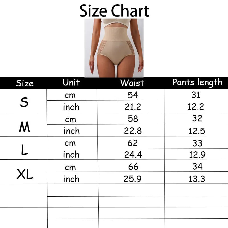 Women's Waist Trainer Tummy Control Panties Breathable Holes Butt Lifter High Waist Panties S-2XL Bragas de Mujer