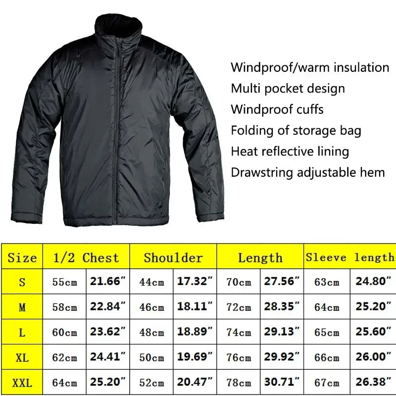 Winter Tactical Jackets Male Warm Men Jackets Waterproof Outdoor Fishing Hiking Hunting Thermal Camping Cargo Coats Lightweight
