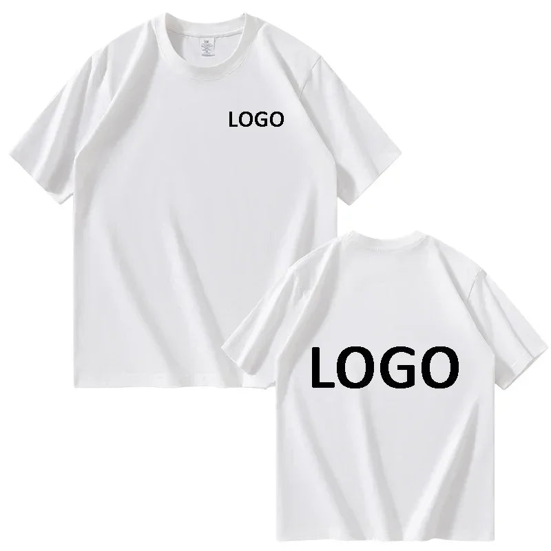 Customized Cotton Printed T-shirts Men Fashion Short Sleeve Tshirt Women Personality Casual Streetwear Tee Tops Camiseta