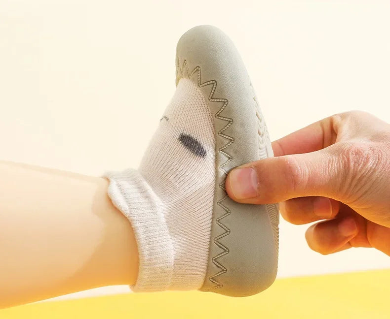 Baby Shoes Kids Soft Rubber Sole First Walkers Children Sock Shoes Non-slip Floor Socks Toddler Sock Shoes 0-4Y Boy Girl Booties