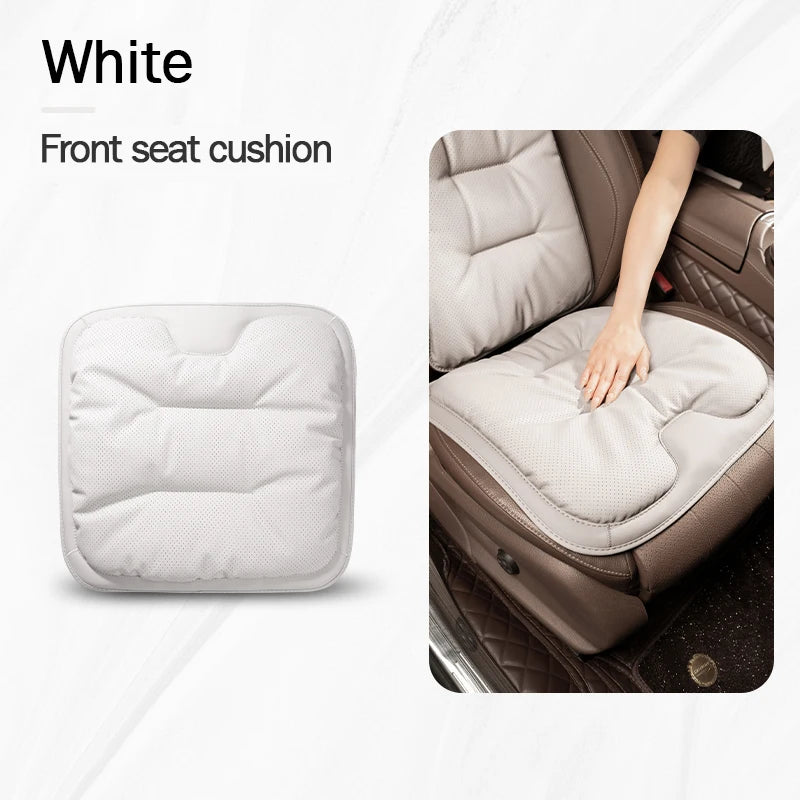 Universal Car Seat Cover Leather Cars Seat Waist Cushion Covers Four Season Auto Interior Seats  Protection Pad Car Accessorie