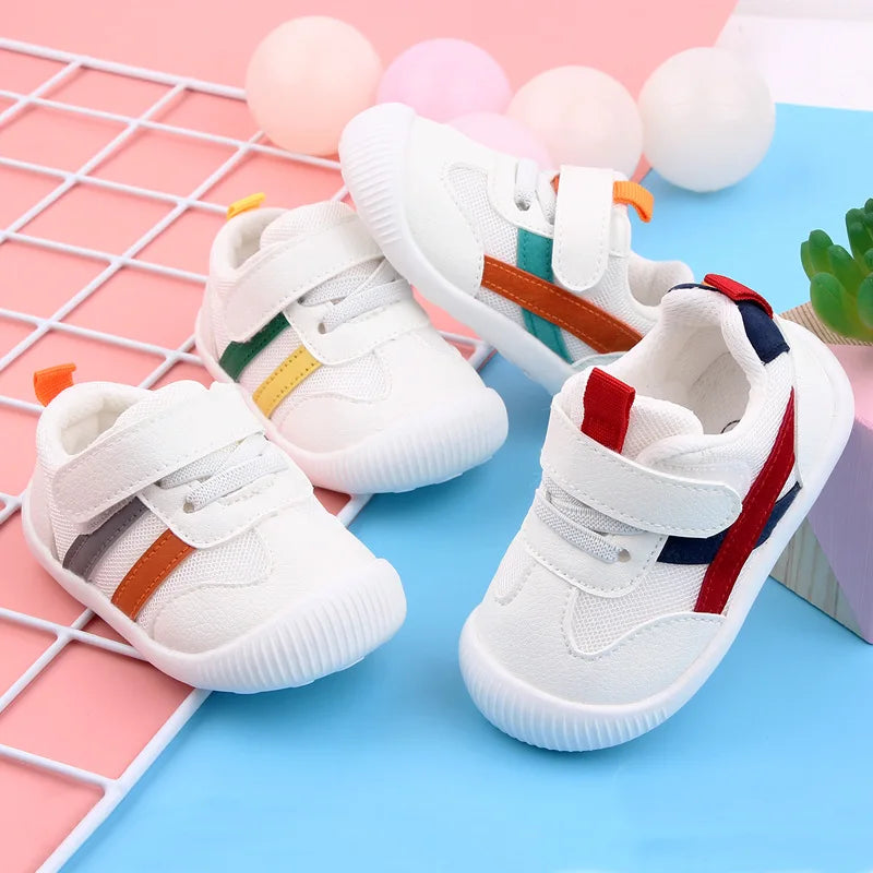 Baby Toddler Shoes Four Seasons Shoes 0 To 3 Years Old Baby Shoes Soft Bottom Non-slip Girls Boys Mesh Breathable Single Shoes