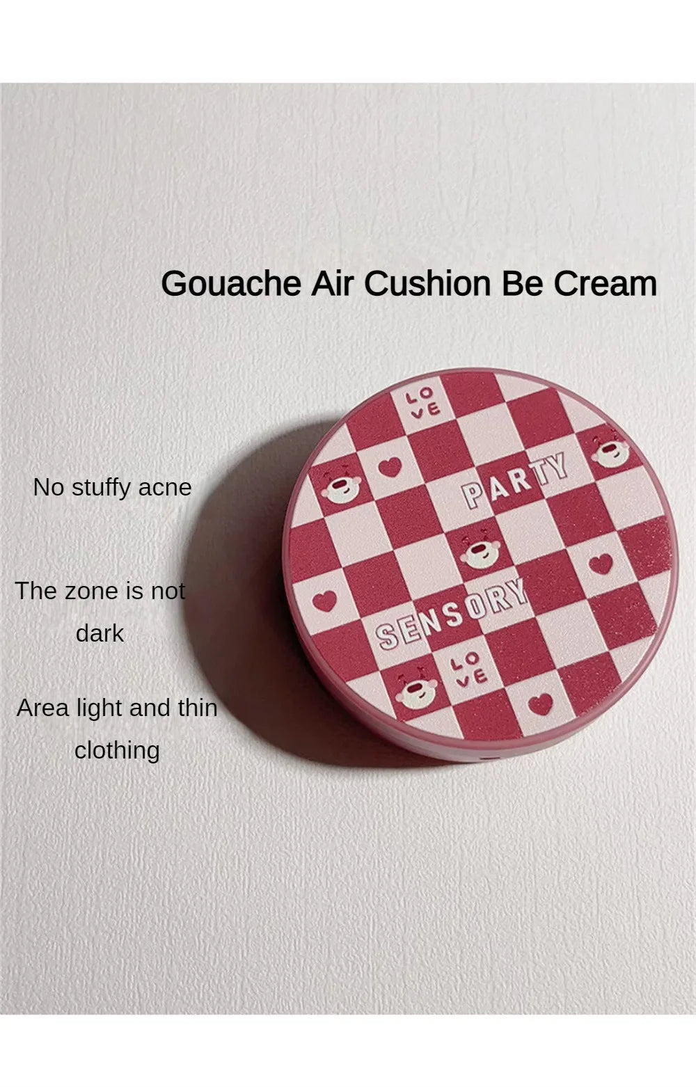 Natural BB Cream Sensory Party Bang Gouache Air Cushion Makeup Waterproof Long Lasting Clear Skin BB Cream Cosmetics