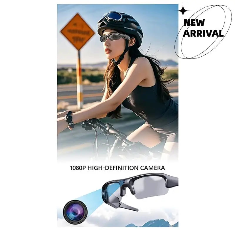 Bluetooth Glasses Camera DVR Camcorder Wide Angle 170° Camera For Cycling/Driving/Outdoor-Y47A