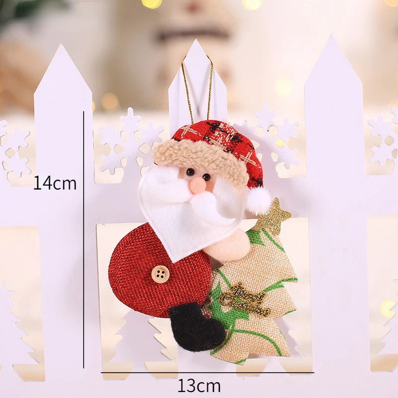 New Year 2025 Christmas Tree Decorations Cute Dolls