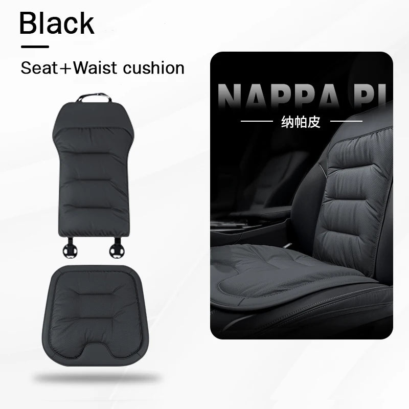 Universal Car Seat Cover Leather Cars Seat Waist Cushion Covers Four Season Auto Interior Seats  Protection Pad Car Accessorie