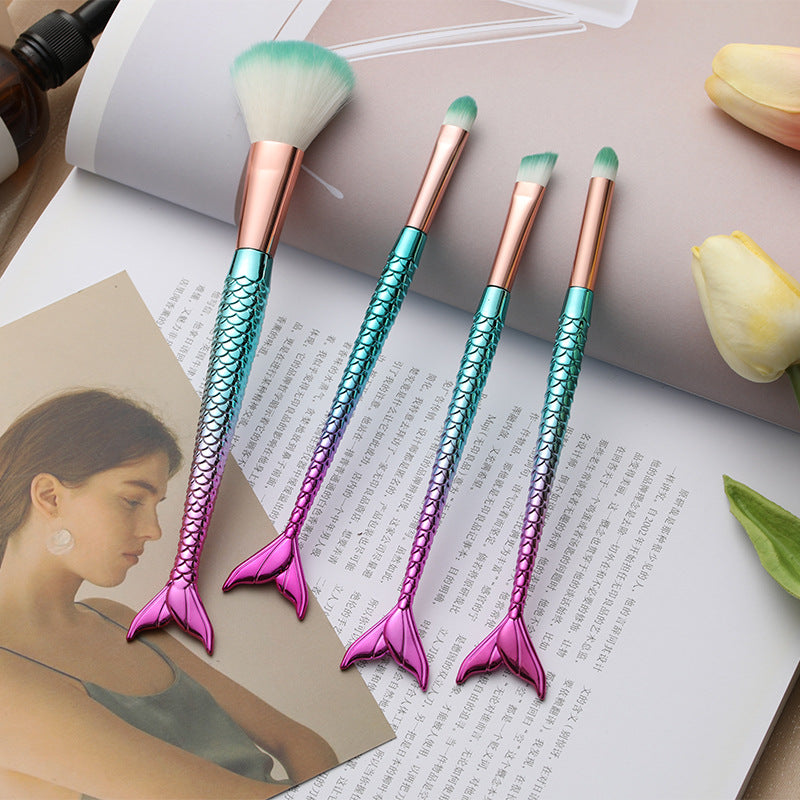Four-piece Suit Mermaid Makeup Brush