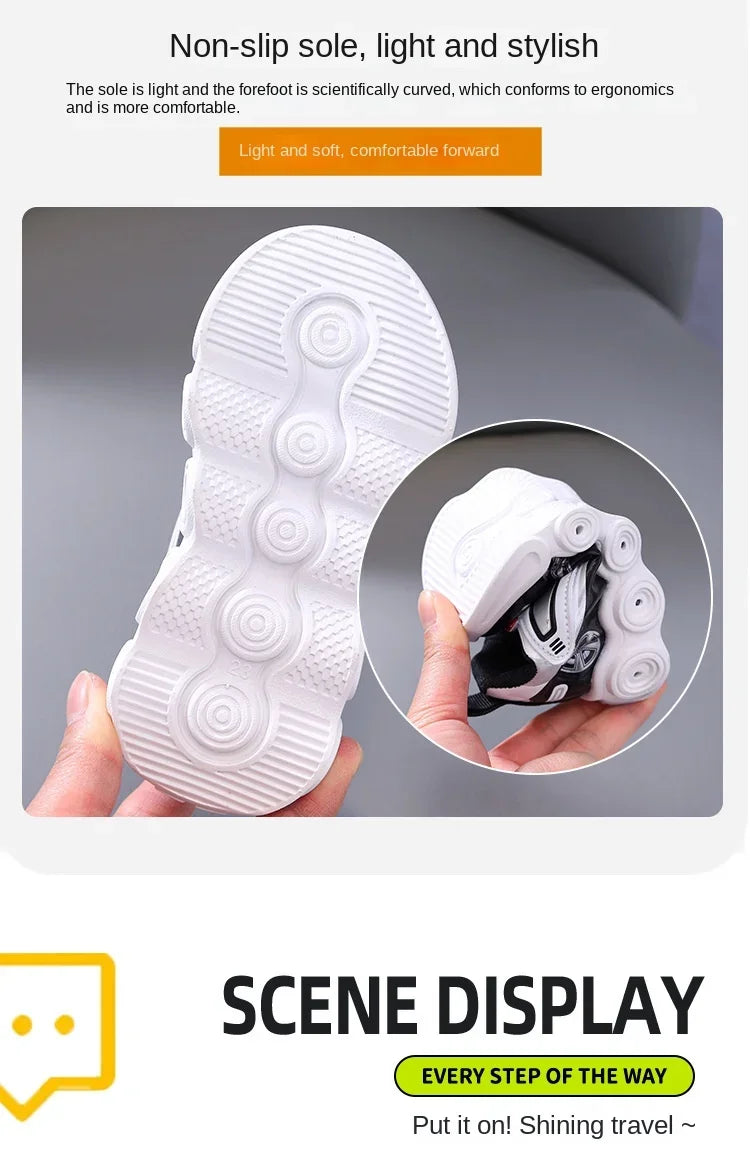 0-6Years Children Glowing Sneakers Kids Luminous SneakersBoys Girls Led  Lighted Sneakers Toddler Outdoor Shoes Casual Shoes