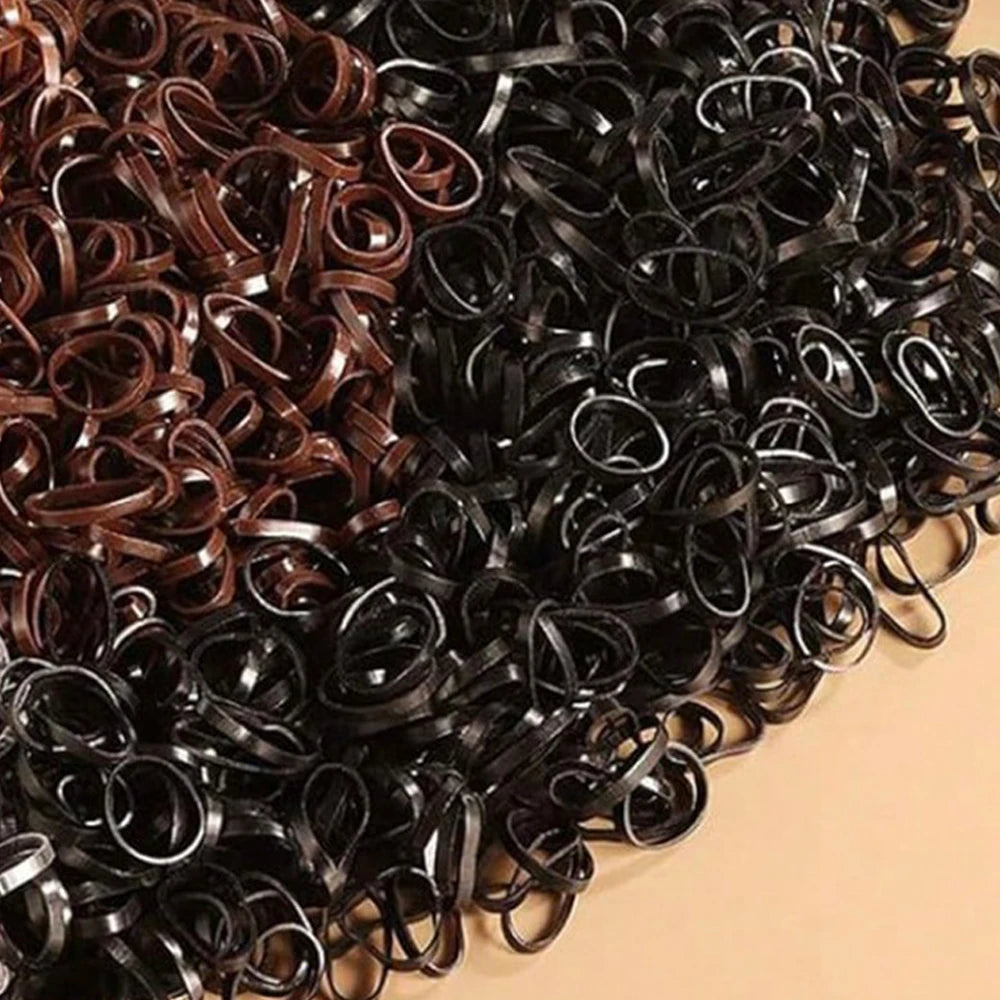 1Box Small Disposable Hair Bands Elastic Scrunchie  Kids Headband Accessories Hair Ties Children Girls Ponytail Holder Supplies