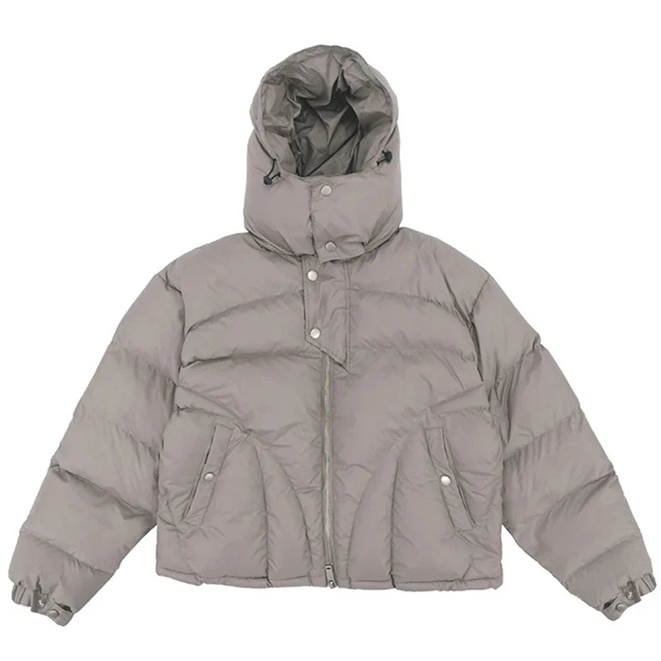 Winter Men Jackets Thicken Warm Parkas Coats Streetwear Harajuku Hip Hop Oversized Jackets Casual Loose Padded Jackets Outwear