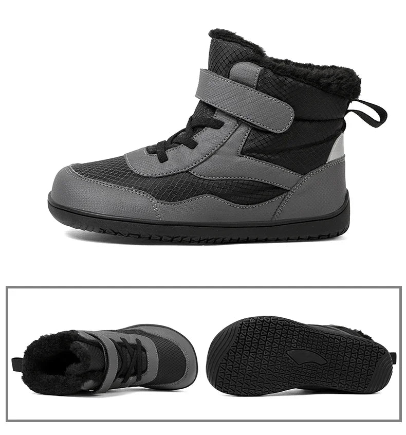 Kids High Top Barefoot Shoes Boys Girls Minimalist Sneakers Lightweight Comfort Zero Drop Shoes Toddler Little Big Kid