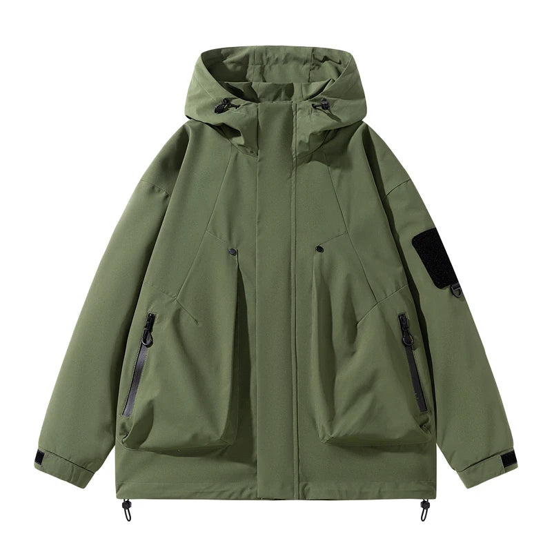 Spring Autumn Casual Jacket Fashion Hiking Men Jackets Men Outdoor Waterproof Windproof Camping Running Hooded Windbreaker Coats