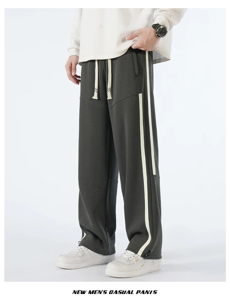 Big Tall Men Pants 200 Cm 190cm Extra Long Length Trouser Male  Straight Leg Sweatpants Winter Autumn Fleece Warm Lengthen 120cm
