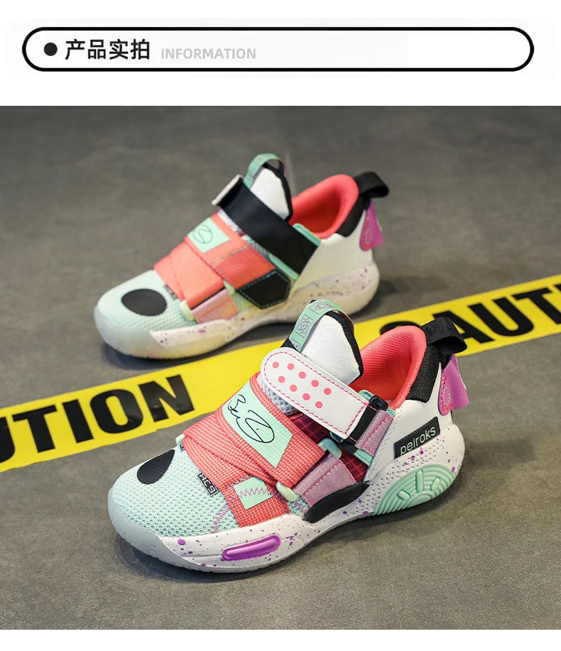 2026 New Children's Basketball Shoes For Boys Girls Non-slip Kids Sport Shoes Lightweight Outdoor Sneakers Trainers Footwear