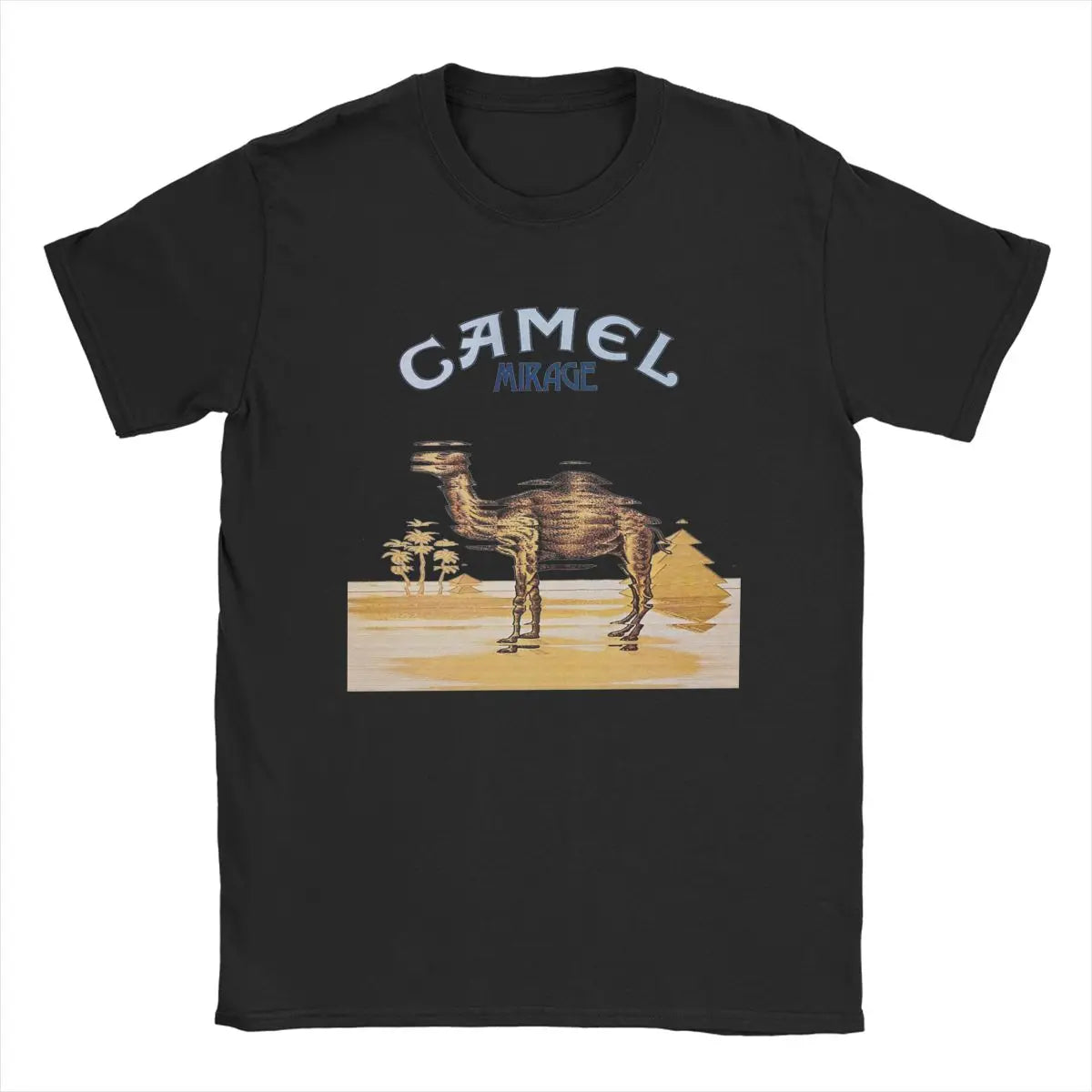 Camels Band T Shirts for Men Cotton Funny T-Shirts O Neck Tees Short Sleeve Clothing Plus Size