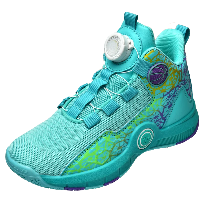 Children Basketball Shoes Original Design 2024 New Indoor Field Training Sports Shoes Comfortable Boy Basketball Shoes for Kids