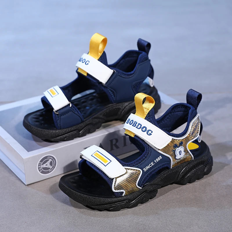 Kids Summer Shoes Fashion Big Boys Beach Sandals Children Casual Sports Sandals Color Matching Anti-skid Classic Size 28-40