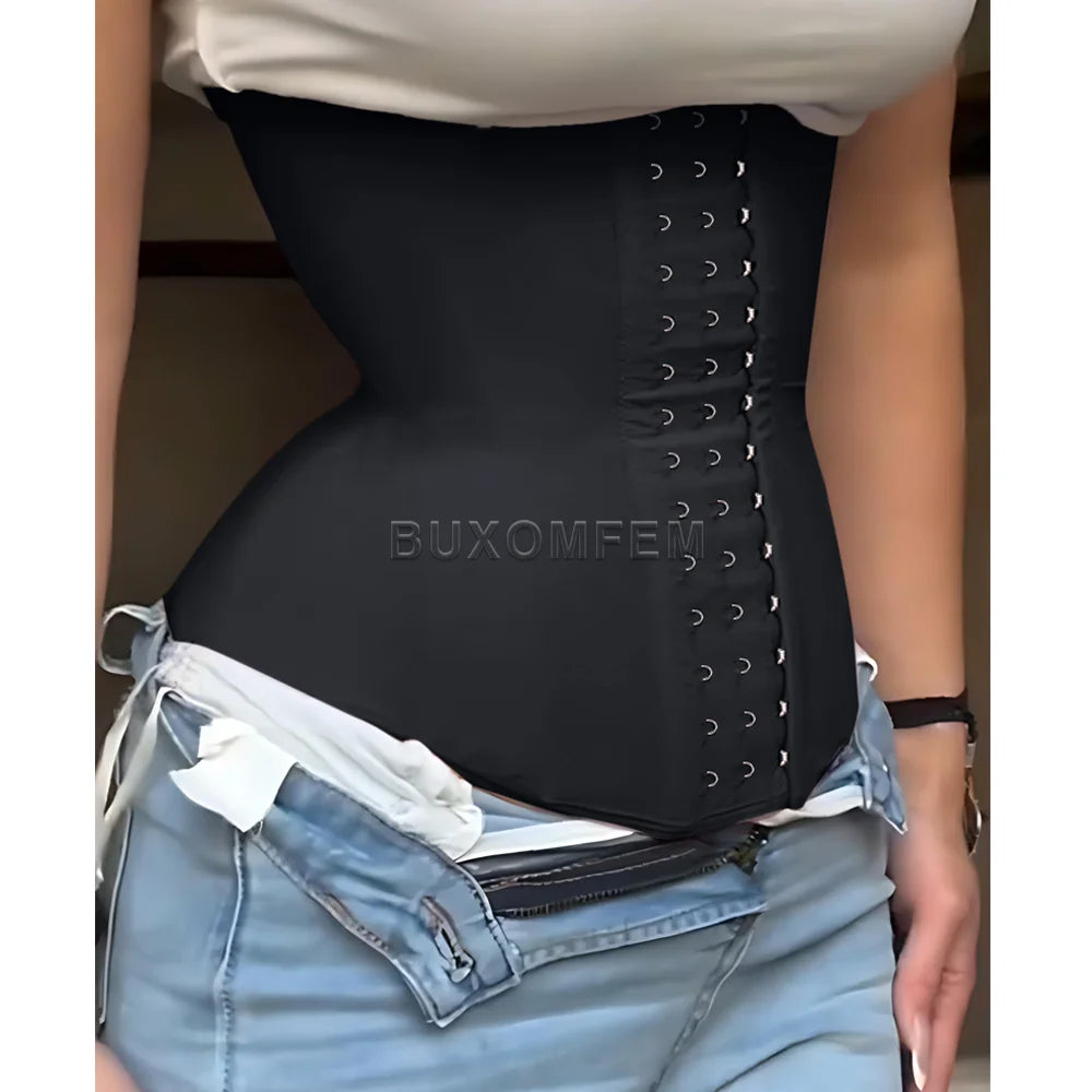 Front-Breasted Slim Fit Shaping Body Wrap Waist Trainer Women's Tummy Control Girdle Body Shaper Female Heavily Shaped Fajas