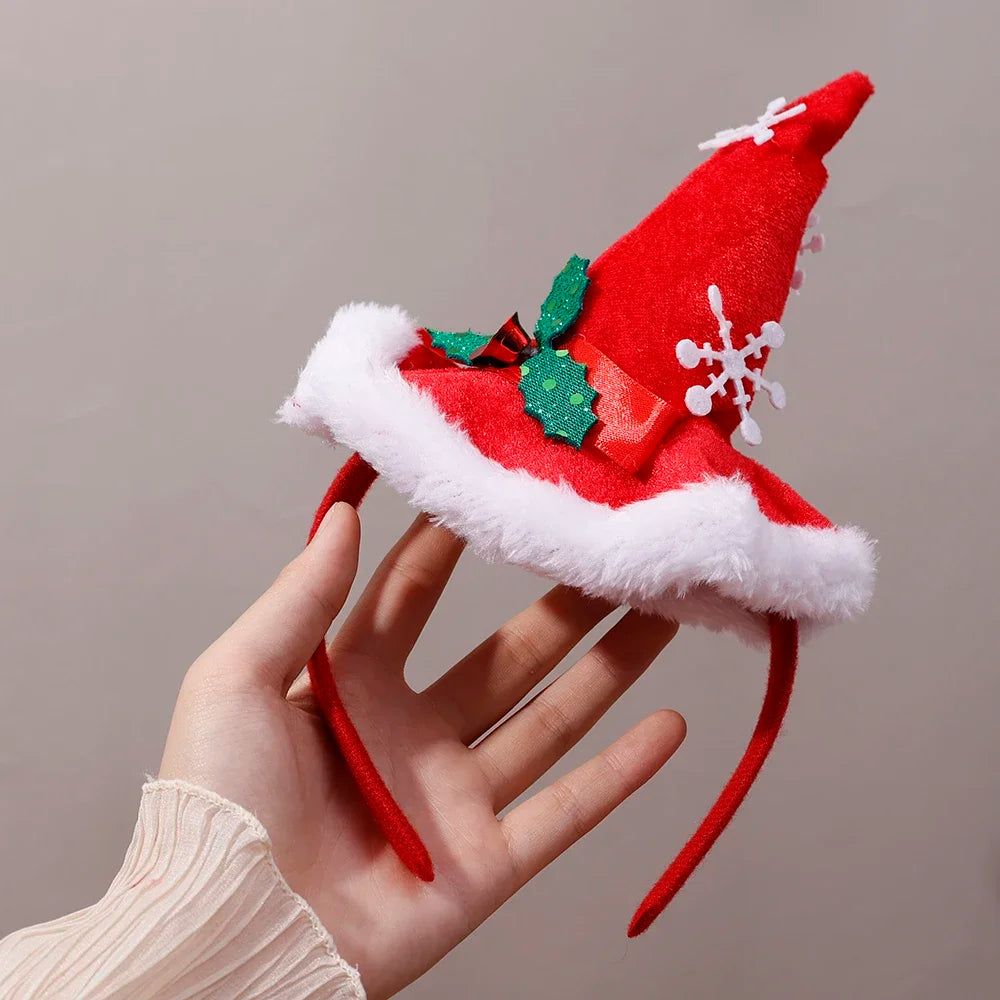Christmas Cosplay Hair Hoop Merry Christmas Xmas Hat Santa Claus Leg Girl Boys Festival Party Headband Women Men Head Decoration