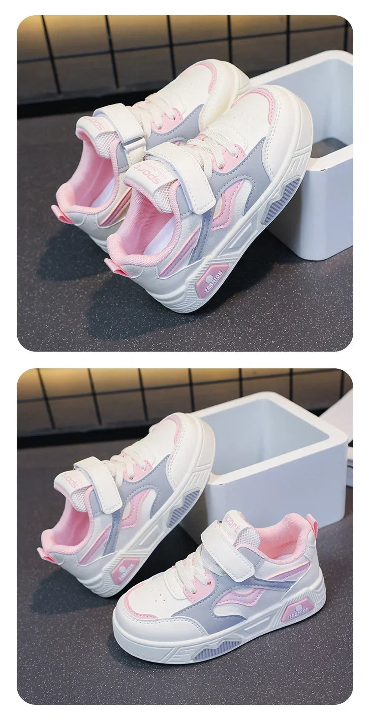 Children's Shoes for Girls and Boys Fashion Sneakers Kids' Soft-Soled Casual Shoes Student Sports Shoes Outdoor Walking Shoes