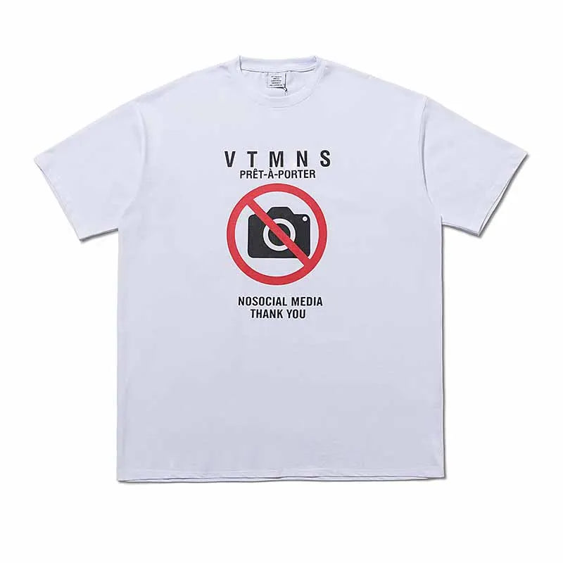 Summer Style Luxury VT Colorful Logo Printed Women Men T shirts tees Oversized Men Casual Cotton T shirt