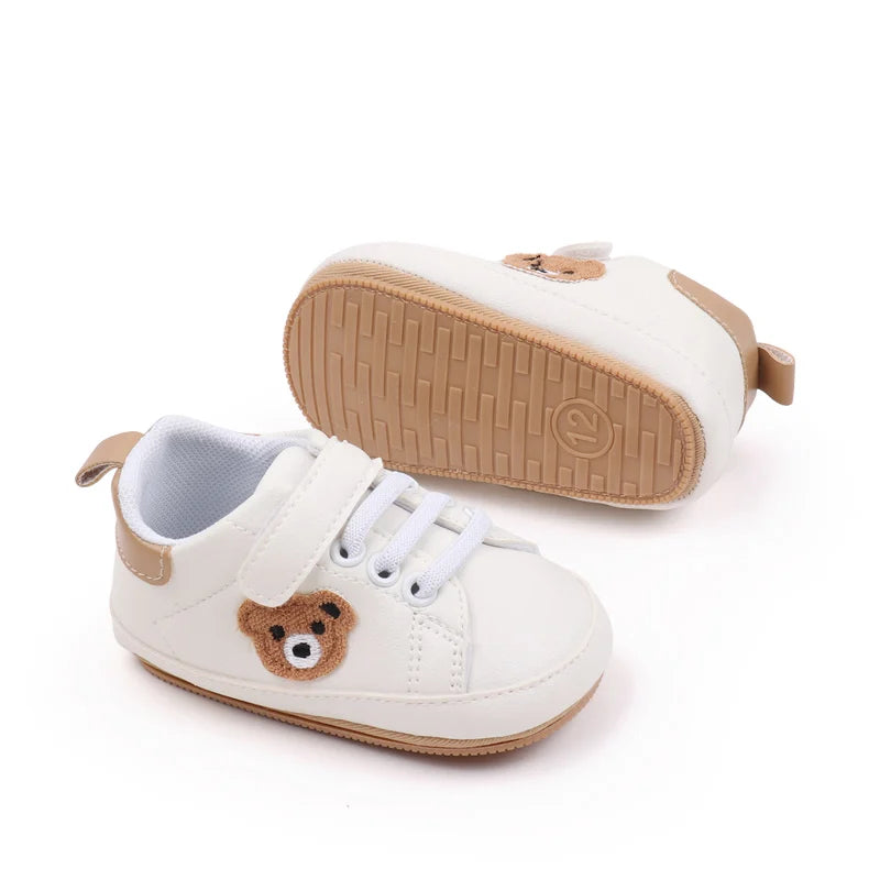Baby Sneaker 0-9-18 Months Toddler Prewalking Shoes Sport Outdoor Style Spring and Autumn 2024 New Fashion TPR Sole PU BMB3134