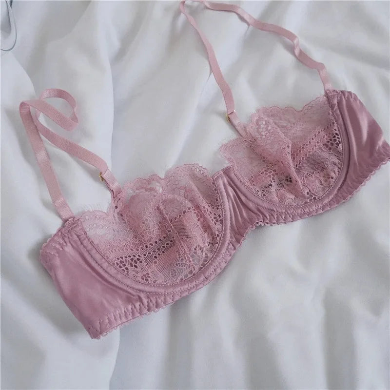 Women's Underwear Bralette Set Sexy Lingerie Lace Erotic Brassiere Female Underwear Lace Bra Panties G-String Bra and Brief Sets