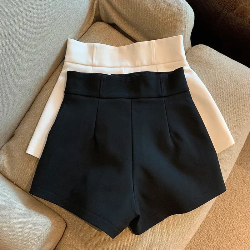 Women Shorts Black Shorts Women Harajuku Elegance High Waisted Shorts A Line Slim Casual Hot Girl Straight Pants Sexy