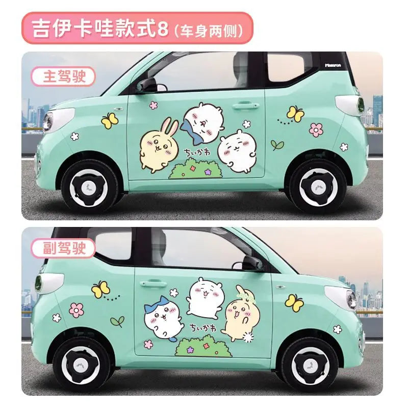 Stickers Car Accessories Decorate Hachi ware Usagi Car Accessories Gift
