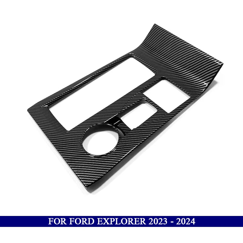 Car Accessories for Ford Explorer 2020 2021 2022 2023 ABS Carbon Fiber Interior Kit  Dashboard Console Decoration Cover Trim