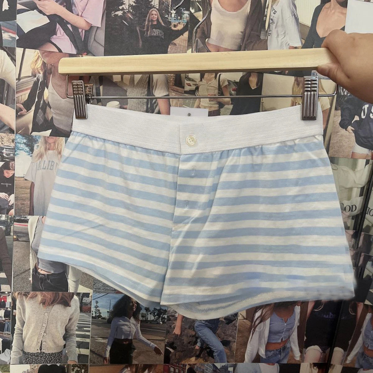 Purple Floral Print Home Shorts Summer Patchwork Elastic Waist Straight Short Pant Casual Cute Cotton Pants Woman Clothing