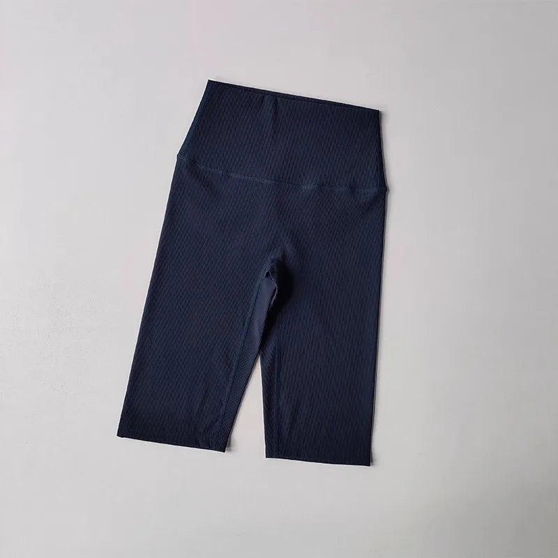 Women Shorts Sports For Women New Cycling Ribbed Jogging Fitness High Waist Push Up Gym Shorts Leggings  Yoga Shorts Short Pants